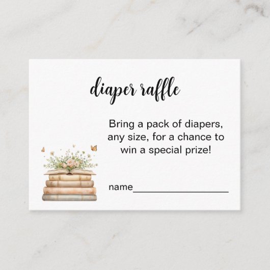 A New Chapter Begins Diaper Raffle Insert アドバイスカード (正面)