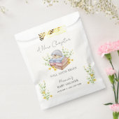 A New Chapter Begins Floral Hedgehog Baby Shower  フェイバーバッグ (封をした状態)