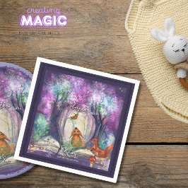  A New Chapter Begins I Storybook Baby shower スタンダードカクテルナプキン