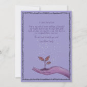  A New Chapter Begins I Storybook Baby shower 招待状 (裏面)