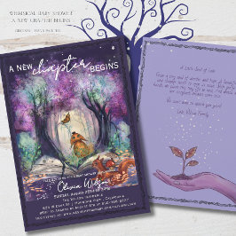  A New Chapter Begins I Storybook Baby shower 招待状