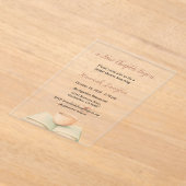 A New Chapter Begins Invitation, Bridal Shower アクリル招待状 (レイダウン)