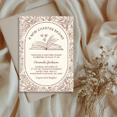 A New Chapter Begins Literary Baby Shower 招待状