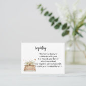 A New Chapter Begins Registry Invitation Insert アドバイスカード (スタンド正面)