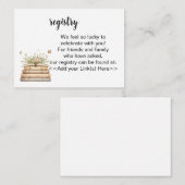 A New Chapter Begins Registry Invitation Insert アドバイスカード (正面/裏面)