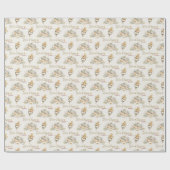 A New Chapter Begins Rustic Book Theme Baby Shower ラッピングペーパー (フラット)