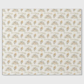 A New Chapter Begins Rustic Book Theme Baby Shower ラッピングペーパー (フラット)