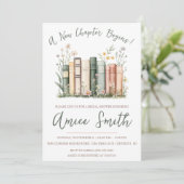 A New Chapter Begins! Spring Floral Bridal Shower 招待状 (スタンド正面)