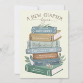 A New Chapter Begins: Storybook Baby Shower 招待状 (正面)
