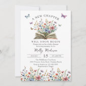 A New Chapter Begins Storybook Baby Shower 招待状 (正面)