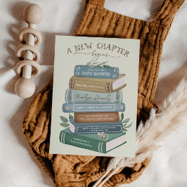 A New Chapter Begins: Storybook Baby Shower 招待状