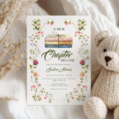 A New Chapter Begins Storybook Baby Shower 招待状