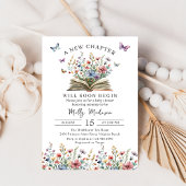 A New Chapter Begins Storybook Baby Shower 招待状