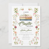 A New Chapter Begins Storybook Baby Shower 招待状 (正面)