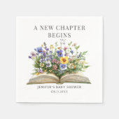 A New Chapter Begins Storybook Baby Shower Napkins スタンダードカクテルナプキン (正面)