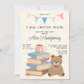 A New Chapter Begins Storybook Boho Baby Shower  招待状 (正面)
