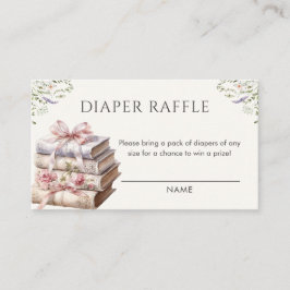 A New Chapter Begins Wildflower Book Diaper raffle エンクロージャーカード