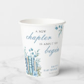 A New Chapter Blue Baby Shower 紙コップ (裏面)