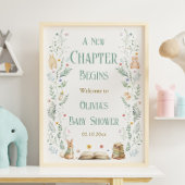 A New Chapter Book Baby Shower Welcome  ポスター