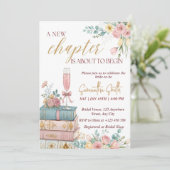 A New Chapter Bridal Shower Invitation Template 招待状 (スタンド正面)