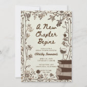 A New Chapter Bridal Shower Invite | Book Themed  招待状 (正面)
