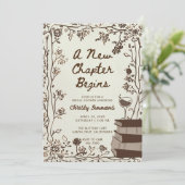 A New Chapter Bridal Shower Invite | Book Themed  招待状 (スタンド正面)