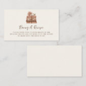 A New Chapter Bridal Shower Recipe エンクロージャーカード (正面/裏面)