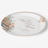 A New Chapter Floral Baby Shower ペーパープレート (アングル)