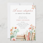 A New Chapter Floral Baby Shower 招待状 (正面)
