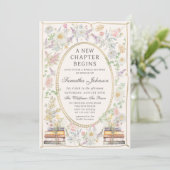 A new chapter Floral Storybook Bridal Shower 招待状 (スタンド正面)