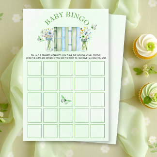 A New Chapter gender neutral baby shower bingo チラシ