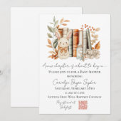 A New Chapter is about to begin baby shower invite 招待状 (正面/裏面)