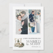 A New Chapter Married & Merry Cozy Neutral 2 Photo シーズンカード (正面)