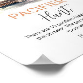 A New Chapter Pacifier Hunt Shower Game Sign ポスター (角)