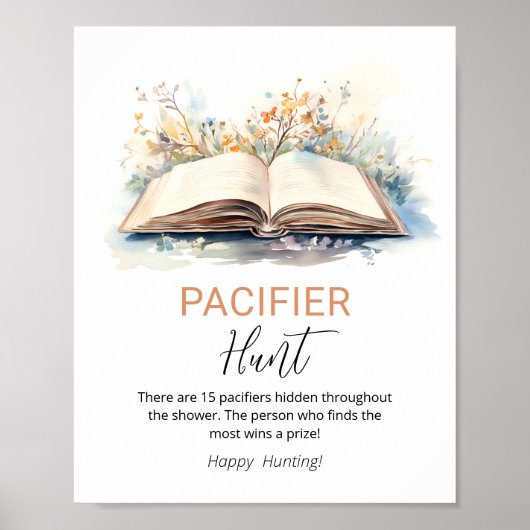 A New Chapter Pacifier Hunt Shower Game Sign ポスター (正面)