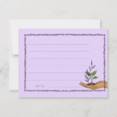 A New Chapter Storybook Time Capsule Game Card  招待状 (裏面)