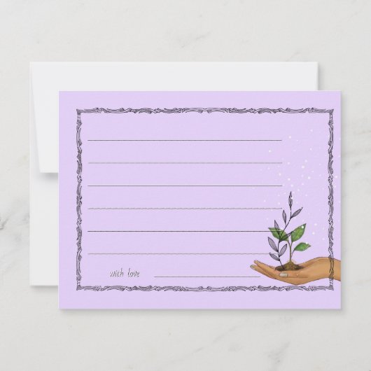 A New Chapter Storybook Time Capsule Game Card  招待状 (裏面)