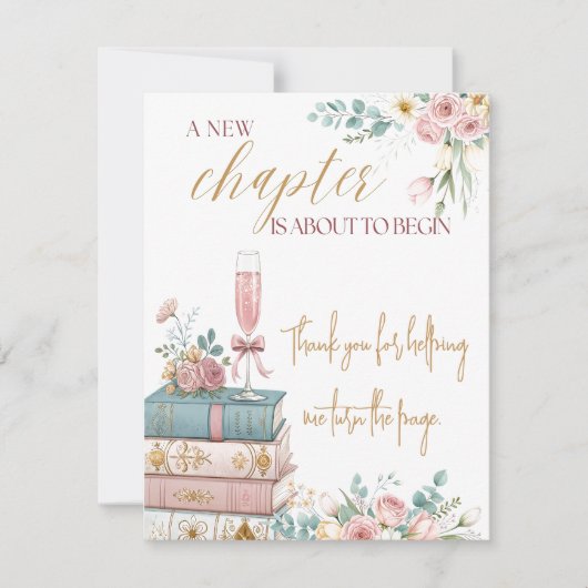 A New Chapter Thank You Card サンキューカード (正面)