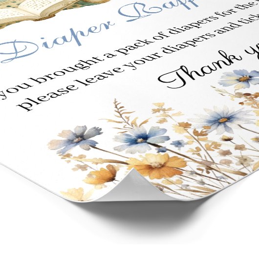 A New chapter will soon Begin Books Diaper Raffle ポスター (角)