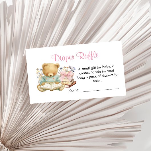 A New Chapter Will Soon Begin Diaper Raffle Card エンクロージャーカード