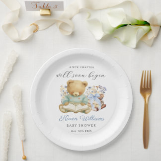 A New Charger Begin Bear Books Paper Plate ペーパープレート