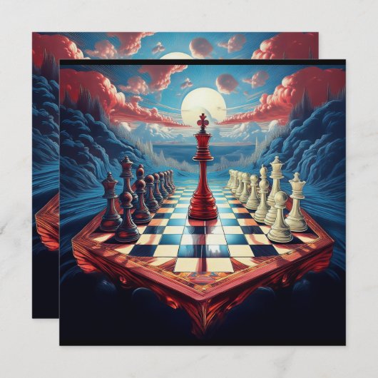 A New Concept On The Game Of Chess 招待状 (正面/裏面)