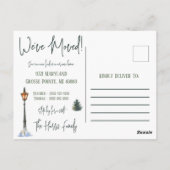A New Home for the Holidays Moving Annucement Pos ポストカード (裏面)
