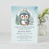 A New Love Is Born This Winter Winter Penguin Baby 招待状 (スタンド正面)