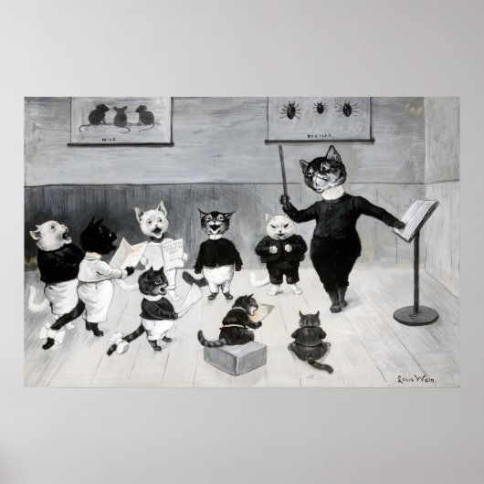 A New Year's Song, Louis Wain ポスター (正面)