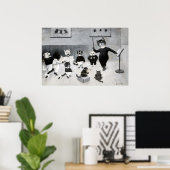 A New Year's Song, Louis Wain ポスター (ホームオフィス)