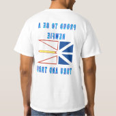 A NEWFIEがあること誇りを持った完全に Tシャツ (裏面)