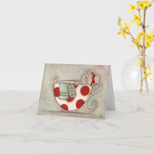 A Nice Cup of TEa - Note CArds カード (黄色い花)