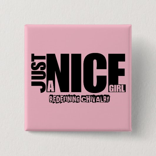 A Nice Girlボタン 缶バッジ (正面)