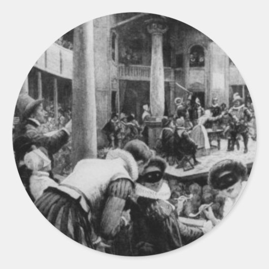 A Night at the Globeスタンプ ラウンドシール (正面)